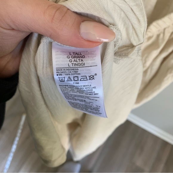 NWT Old Navy Waist Defined cutout-Back Slub-Knit Midi dress large tall beige - Picture 9 of 9